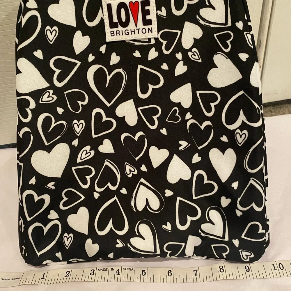 ❤️ Love Brighton Black and White Heart Backpack❤️ - Picture 4 of 8